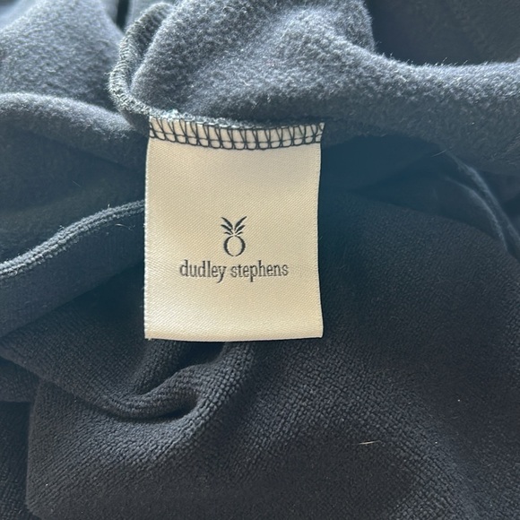 Dudley Stephens Duncan Dress Terry Black Recycled Fleece MIDI Puff Sleeve Sz XS - Picture 11 of 14